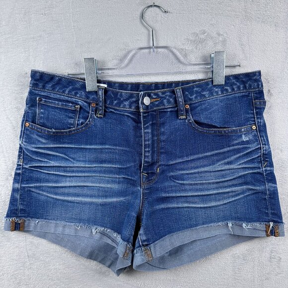 Vintage Gap 1969 Slim Cut Off Maddie Shorts V/305753 Women's Blue Size 31 - Picture 1 of 9